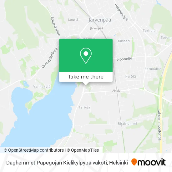 Daghemmet Papegojan Kielikylpypäiväkoti map