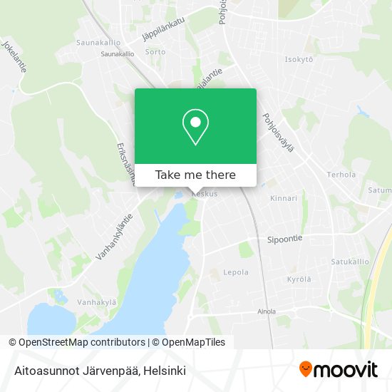 Aitoasunnot Järvenpää map