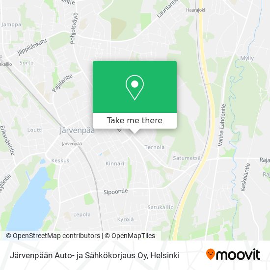 Järvenpään Auto- ja Sähkökorjaus Oy map