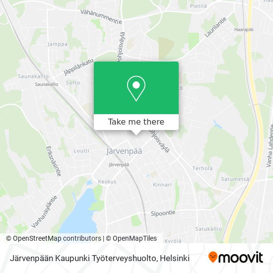 Järvenpään Kaupunki Työterveyshuolto map