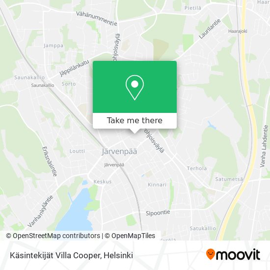 Käsintekijät Villa Cooper map