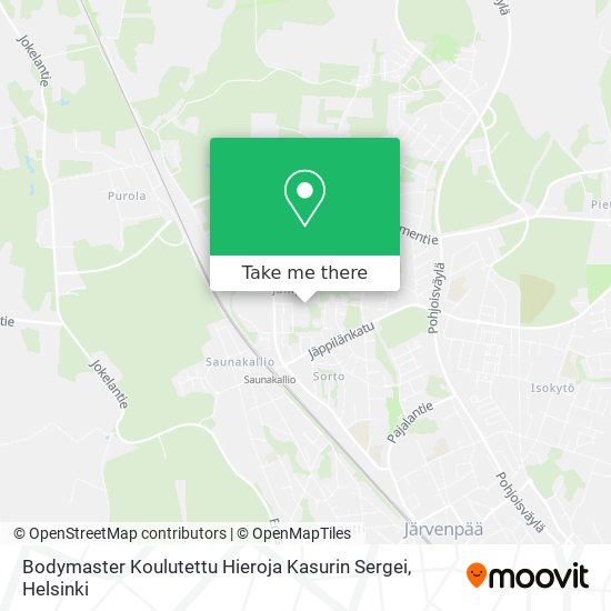 Bodymaster Koulutettu Hieroja Kasurin Sergei map