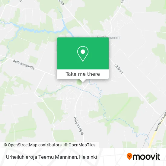 Urheiluhieroja Teemu Manninen map