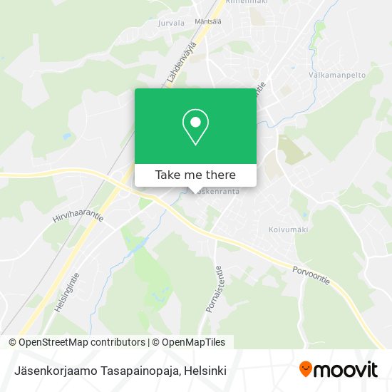 Jäsenkorjaamo Tasapainopaja map