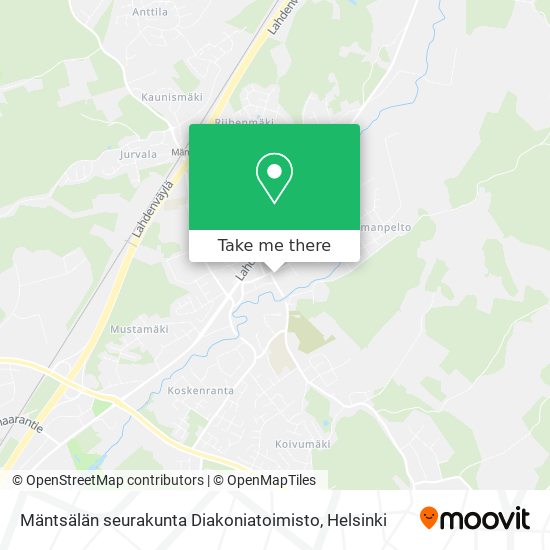 Mäntsälän seurakunta Diakoniatoimisto map