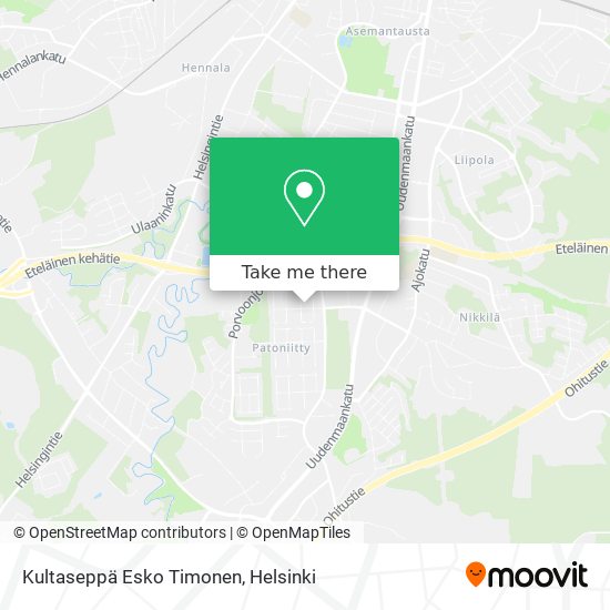 Kultaseppä Esko Timonen map