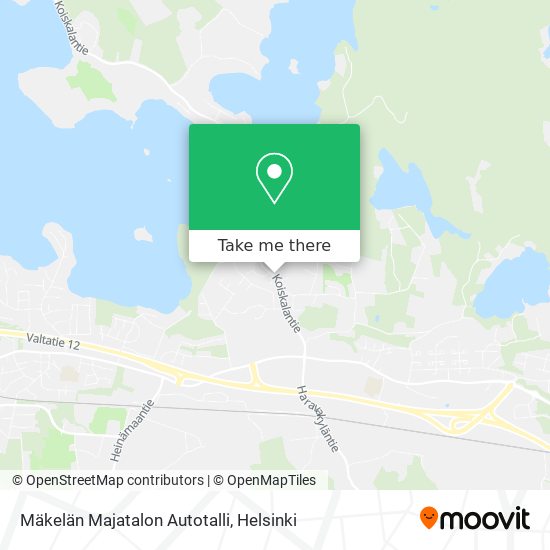 Mäkelän Majatalon Autotalli map