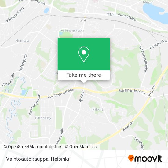 How to get to Vaihtoautokauppa in Lahti by Bus or Train?