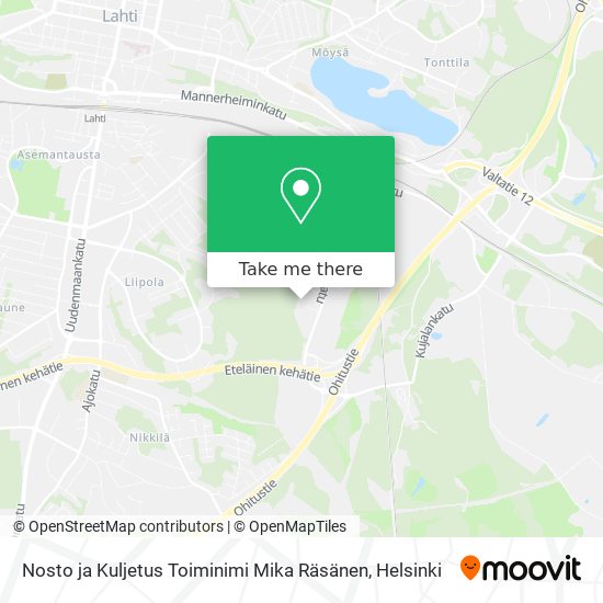Nosto ja Kuljetus Toiminimi Mika Räsänen map