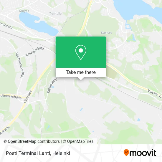 Posti Terminal Lahti map