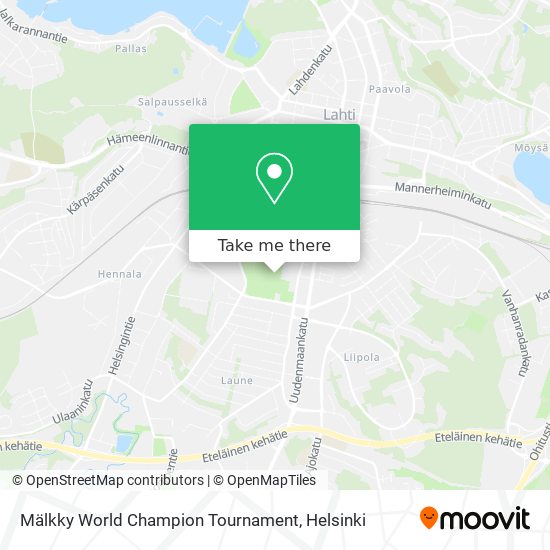 Mälkky World Champion Tournament map