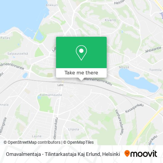 Omavalmentaja - Tilintarkastaja Kaj Erlund map