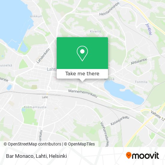 Bar Monaco, Lahti map