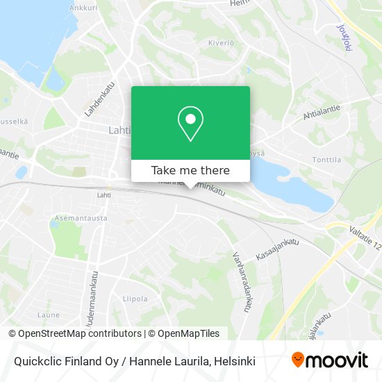 Quickclic Finland Oy / Hannele Laurila map