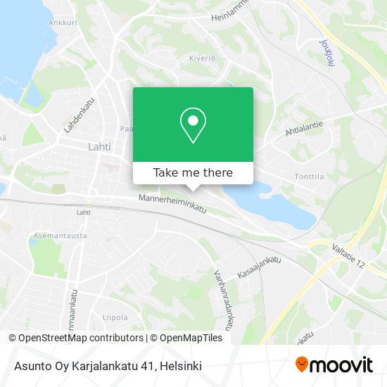 Asunto Oy Karjalankatu 41 map