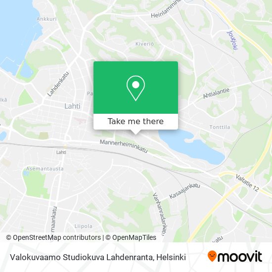 Valokuvaamo Studiokuva Lahdenranta map