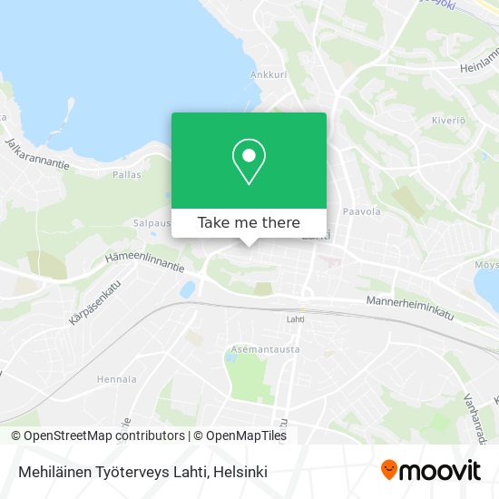 Mehiläinen Työterveys Lahti map