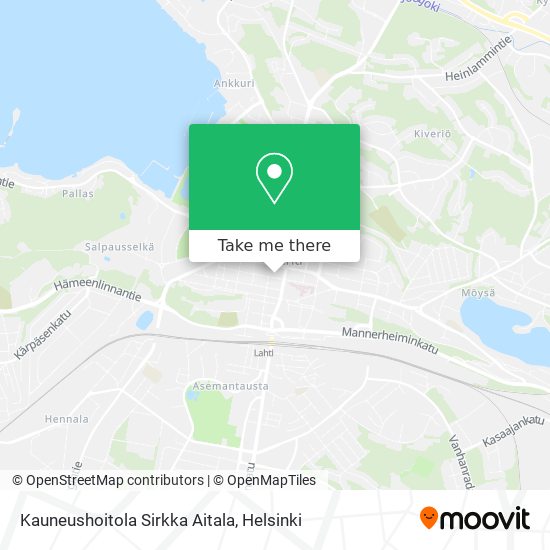 Kauneushoitola Sirkka Aitala map