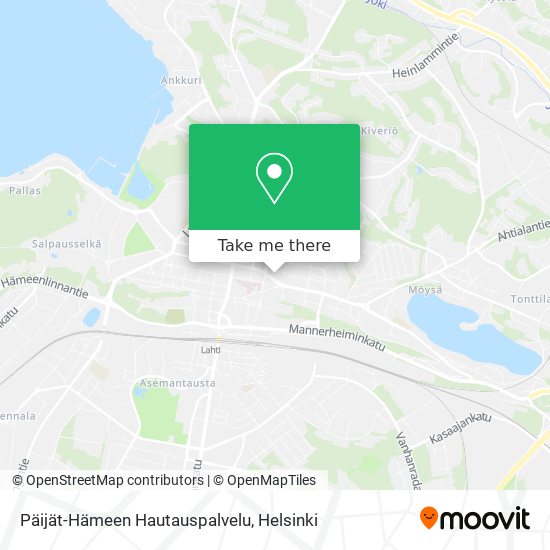 Päijät-Hämeen Hautauspalvelu map