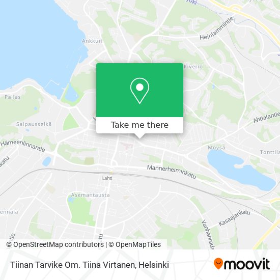 Tiinan Tarvike Om. Tiina Virtanen map