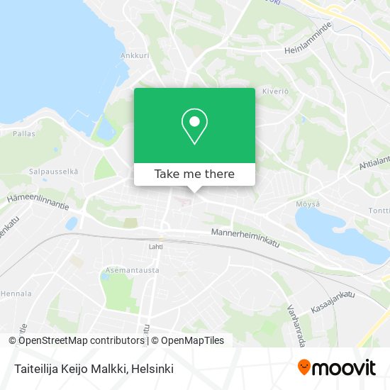 Taiteilija Keijo Malkki map