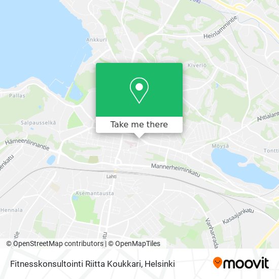 Fitnesskonsultointi Riitta Koukkari map