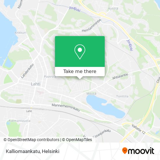 Kalliomaankatu map