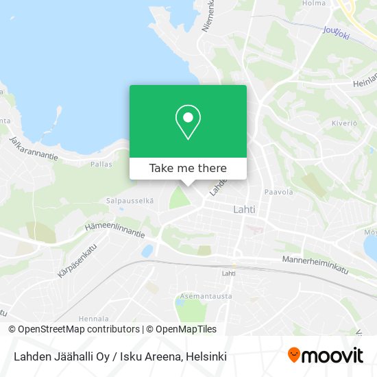 Lahden Jäähalli Oy / Isku Areena map