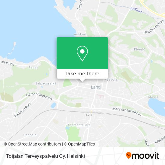 Toijalan Terveyspalvelu Oy map