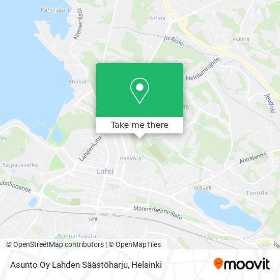 Asunto Oy Lahden Säästöharju map