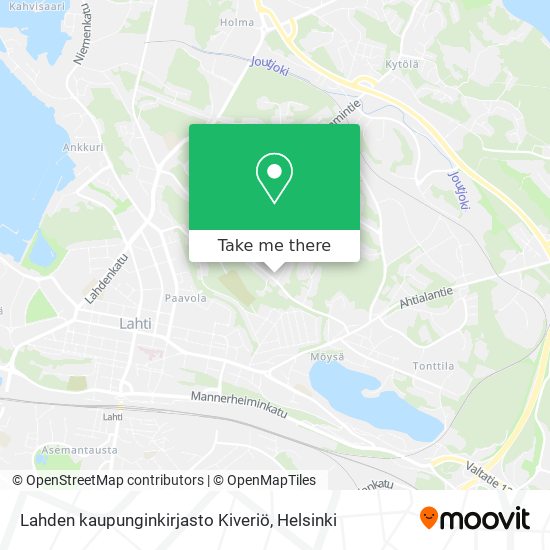 Lahden kaupunginkirjasto Kiveriö map