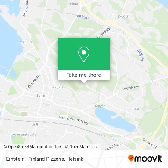 Einstein - Finland Pizzeria map
