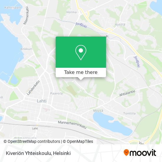 Kiveriön Yhteiskoulu map