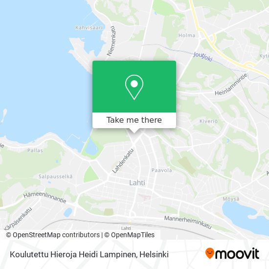 Koulutettu Hieroja Heidi Lampinen map