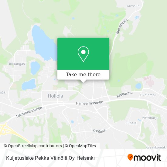 Kuljetusliike Pekka Väinölä Oy map