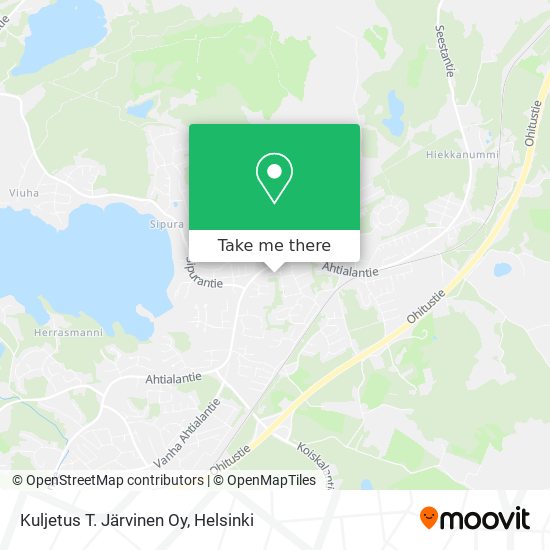 Kuljetus T. Järvinen Oy map