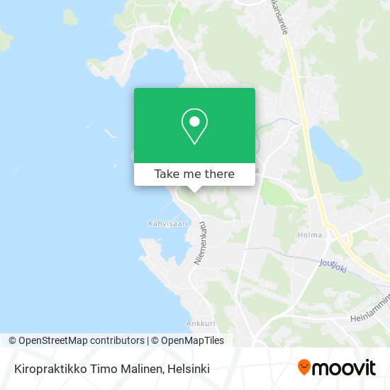 Kiropraktikko Timo Malinen map