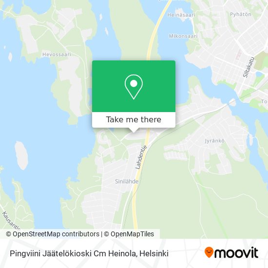 Pingviini Jäätelökioski Cm Heinola map