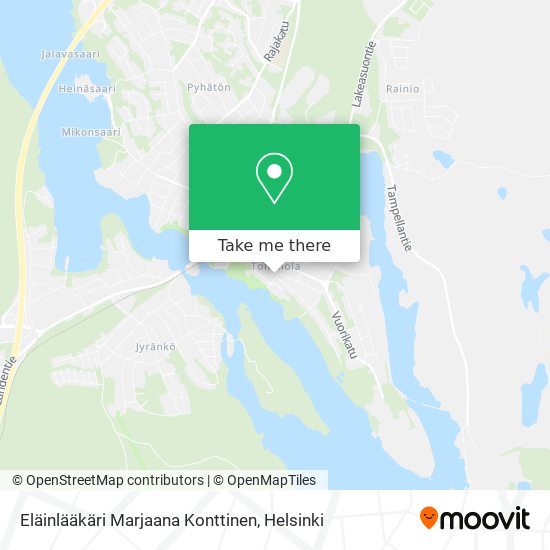 Eläinlääkäri Marjaana Konttinen map