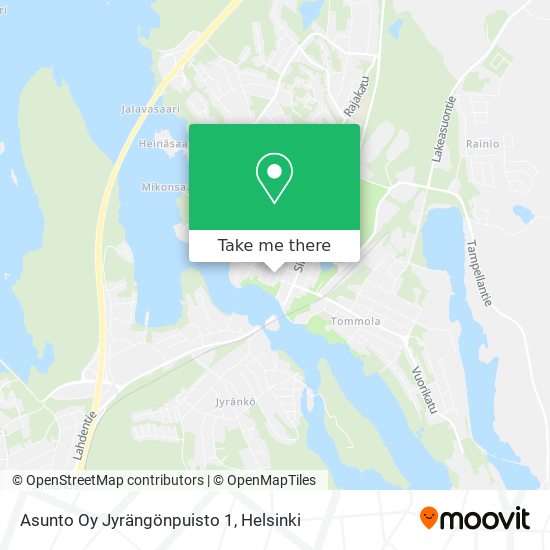 Asunto Oy Jyrängönpuisto 1 map