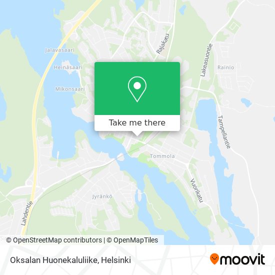Oksalan Huonekaluliike map