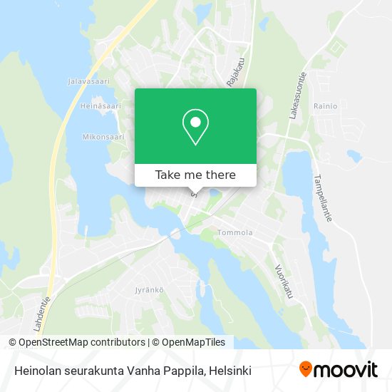 Heinolan seurakunta Vanha Pappila map