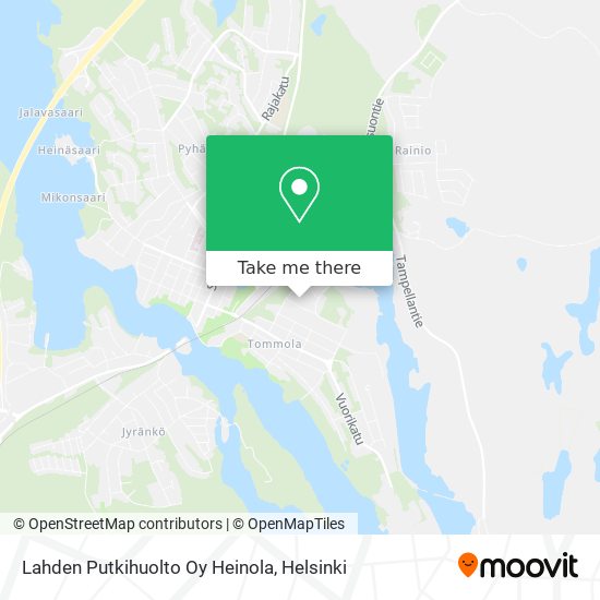 Lahden Putkihuolto Oy Heinola map