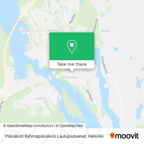 Päiväkoti Ryhmäpäiväkoti Laulujoutsenet map