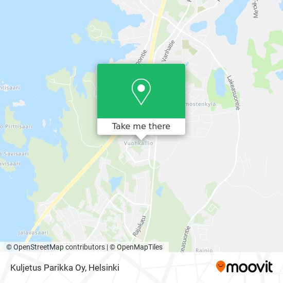 Kuljetus Parikka Oy map