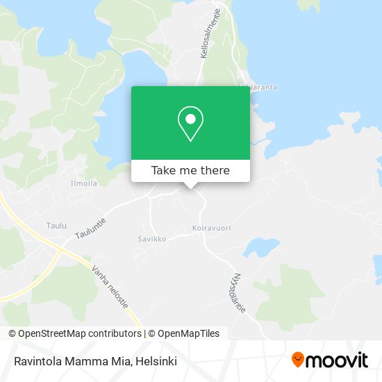 Ravintola Mamma Mia map