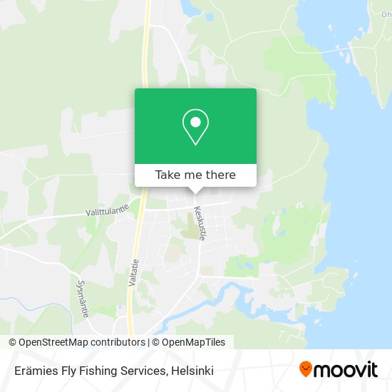 Erämies Fly Fishing Services map