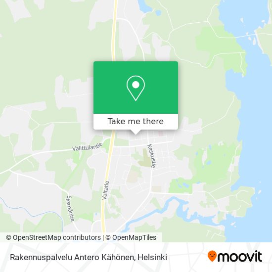 Rakennuspalvelu Antero Kähönen map