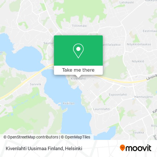 Kivenlahti Uusimaa Finland map