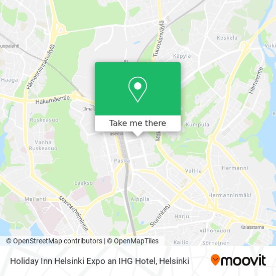 Holiday Inn Helsinki Expo an IHG Hotel map